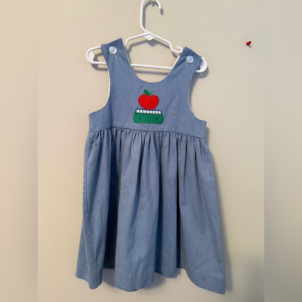 Kelly’s Kids Denim School Apple Dress